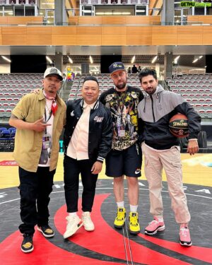 Andrew Phung Instagram - Me and the @yycsolediers pulling up to the @calgarysurge game last week. If you haven’t been, you are missing out! The product is incredible. It’s fun, high energy, family friendly, and the calibre of basketball is incredible. Thank you to @_jasonribeiro and the entire organization for welcoming me home. ❤️