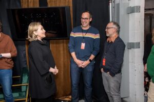 Andrew Rannells Instagram - Last night was WILD! Not only did Joshie and I get to perform for Secretary Clinton, she agreed to be our guest producer! It was her Broadway debut!! What an honor. Thank you, @hillaryclinton for being so kind and for making our dreams come true.