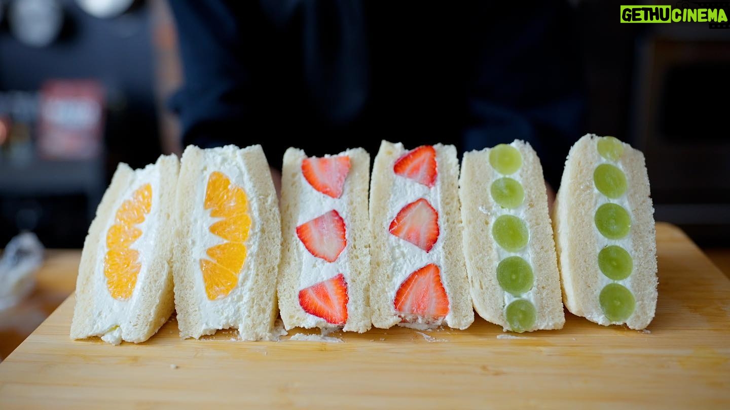 Andrew Rea - 23K Likes - Swipe for the inspiration for these beautiful sandwiches 🍐🍑🍓🍊 Alvin make Japanese milk bread to create these, fresh from Animal Crossing: New Horizons. Link in bio!
