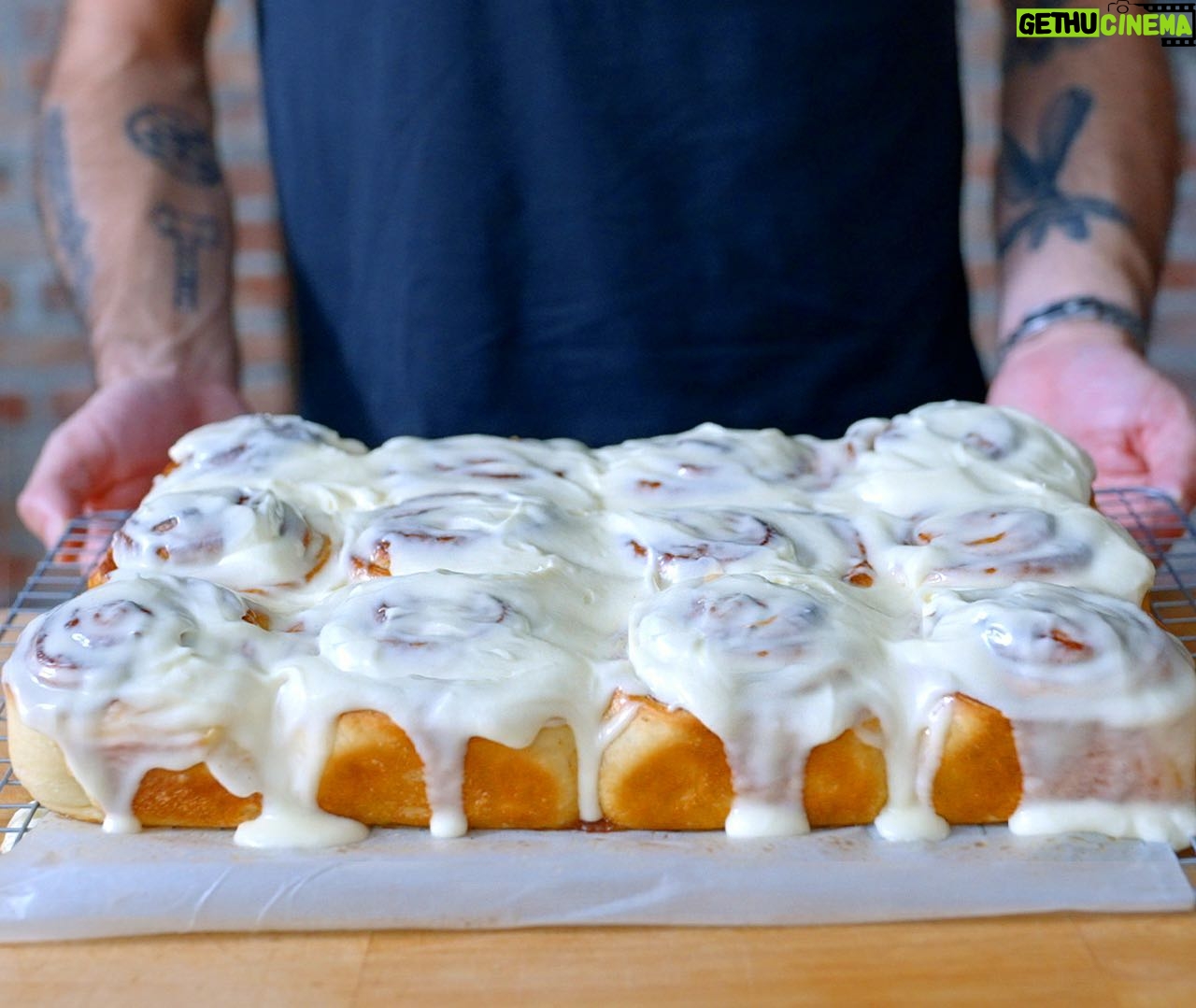 Andrew Rea - 12.2K Likes - Cinnamon rolls are a true F.F.F.F.F.F: Flexible Form Factor for Fun Fillings and Frostings. Pumpkin spice latte, strawberry nutella, and classic cinnamon rolls Basics is live now, link in tree!