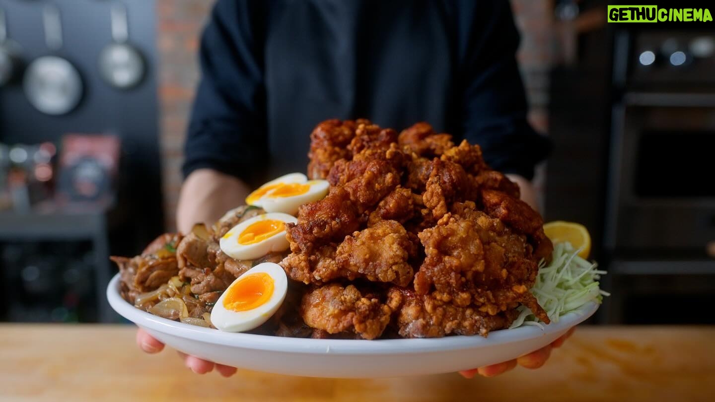 Andrew Rea - 7.3K Likes - Behold: the 18 pound fried chicken bowl. Made with love by @alvin.zhou. We’ll take one for dinner to go 🥢 Link in bio & stories to watch