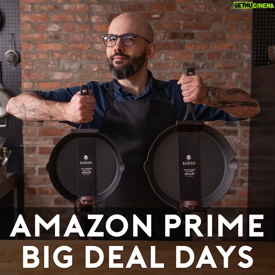 Andrew Rea - 6.6K Likes - It’s time for Prime Big Deal Days! Many Babish Cookware items are discounted, including tiny whisks, knives, cast iron, mixing bowls, Dutch oven, and more. Head to the link in bio to shop!