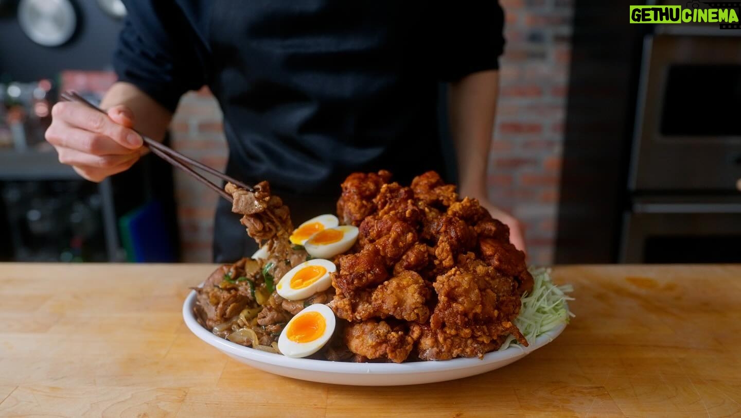 Andrew Rea - 7.3K Likes - Behold: the 18 pound fried chicken bowl. Made with love by @alvin.zhou. We’ll take one for dinner to go 🥢 Link in bio & stories to watch