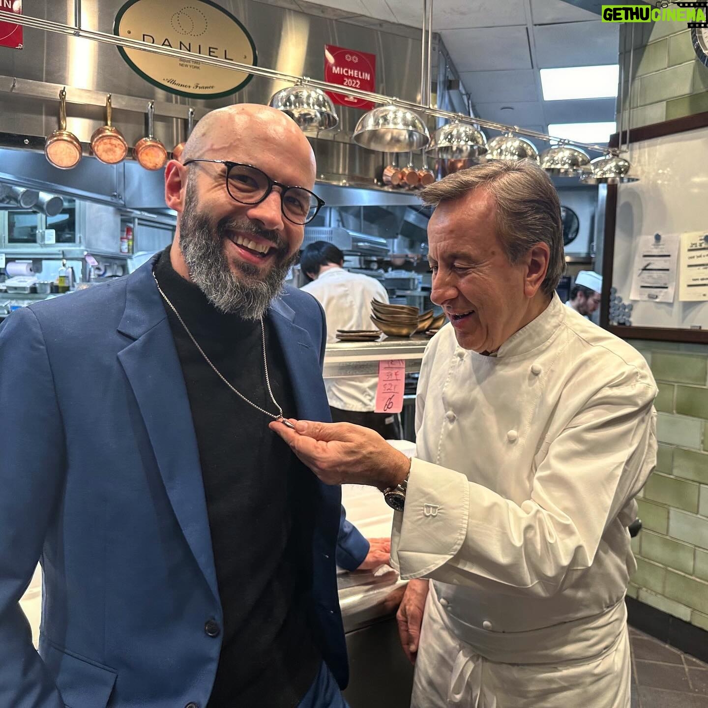 Andrew Rea - 37.1K Likes - It was thrilling enough to celebrate 8 years of Babish with my wonderful friends/coworkers at @restaurantdaniel, but nothing could’ve prepared me for meeting the man himself. Thank you all so much for the dizzying and surreal life that Babish has given me and the five wonderful people that it now employs. We’ve got some big things cooking for 2024.
Course 1: Foie Gras Terrine
Course 2: Pimentón Paccheri Pasta
Course 3: Red Wine Braised Duck