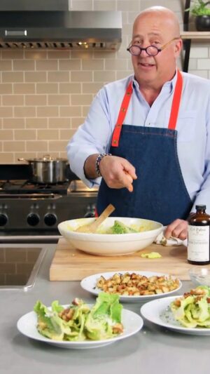 Andrew Zimmern Instagram - The best part of a caesar salad is the rich, tangy and savory dressing! Here's my go-to method for a delicious caesar dressing. 

For a more detailed breakdown, get the recipe on my website by clicking the link in bio.
