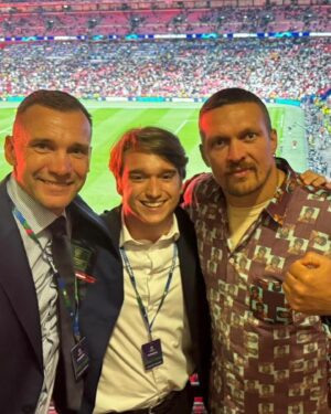 Andriy Shevchenko Instagram - Watched the Champions League final in good company. @usykaa @jordan.shev