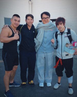 Andy Le Instagram - HAPPY BIRTHDAY JACKIE CHAN 成龍 @jackiechan THE GOAT DA GE 🎂

WILL SHAMELESSLY REPOST THIS EVERY YEAR UNTIL WE WORK TOGETHER AGAIN 😉🎥🎬

A MOMENT IN TIME THAT WILL LAST FOREVER 🙏 YOUR LEGACY IS ALIVE WITH US AT @martialclubofficial 🔥 THANK YOU FOR EVERYTHING YOU’VE TAUGHT US AND EVERYTHING YOU HAVE DONE FOR THE WORLD OF MARTIAL ARTS AND CINEMA 🏆🙏
#JackieChan #MartialClub #RushHour4 ⁉️

@martialclubofficial @dmah_mc @brianle_official 
🙏@andycheng23 for this once in a lifetime opportunity 
• 
•
•
•
•
•
•
•
•
•

#jackiechan #filmmaking #legend #legacy #goat #cinema #film #movie martialarts #martialclub #thefuture #hongkong #goldenharvest #sammohung #yuenbiao #yuenwah #kungfu #shawbrothers #laukarleung #brucelee #donnieyen #jetli #action #actionstar #happybirthday #rushhour4 #christucker