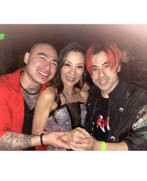 Andy Le Instagram - OSCARS 2023 🏆- EVERYTHING EVERYWHERE ALL AT ONCE SWEEPS THE OSCARS @theacademy🙏MAKING HISTORY.. STILL IDK HOW WE SERIOUSLY GOT HERE FIGHTING WITH TROPHIES STICKIN OUT OF OUR BUTTS 🤯🤯🤯Still trying to process such a surreal night!!!! We’re just so grateful to be apart of this moment in history!! 🙏 Huge Shoutout to #TheDaniels And @a24 for believing in this group of Kung Fu misfits @martialclubofficial and letting us join the EEAAO Family on this wild ride! 

When we were shooting this film a few years ago, we were watching the Oscars with @michelleyeoh_official … We really manifested it.. and We’re so grateful to share that moment together and now living it with our friends and family🙏

When we first read the script of this weird movie, we thought maybe it grow a cult following but didn’t think it would win any awards.. BOY WERE WE WRONG!! 

We 💜 our EEAAO Family, a bunch of weirdos who got together to make a film purely for the passion and because we believed in it.  Now we’re here and the best part is we get to share it with our friends and family. 

THIS IS A WIN FOR ALL OF US!!! 

#everythingeverywhereallatonce #EEAAO #a24 #martialclub #michelleyeoh #kehuyquan #jamieleecurtis #stephaniehsu #harryshumjr #jennyslate #jameshong #oscars #oscars2023