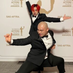 Andy Le Instagram - You already know @martialclubofficial has to KEEP IT SHAOLIN at SAG AWARDS 2023 @sagawards 🏆!! Still processing the crazy memorable night
SQUAD UP with our @everythingeverywheremovie FAMILY!! 👐WE ARE SOO PROUD 

🏆 @michelleyeoh_official takes Female Actor in a Leading Role 
🏆 @kehuyquan takes Male Actor in a Supporting Role
🏆 @jamieleecurtis takes Female Actor in a Supporting Role 
🏆 Our EEAAO Cast and Family takes home Cast in Motion Picture 🥲 

So grateful to be a part of this family and to be in a room with such talent! How crazy and surreal is it to be in the presence of artists, masters of their crafts 🎥🎬🙏
#sagawards #everythingeverywhereallatonce #michelleyeoh #kehuyquan #jamieleecurtis  #martialclub