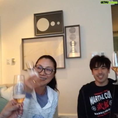 Andy Le - 6.7K Likes - Its crazy to think a couple years ago we were watching the Oscars while we were shooting @everythingeverywheremovie with @michelleyeoh_official!! OUR VERY FIRST DRINK!! 🥂ITS CRAZY TO THINK THAT WE’RE HERE ON OSCARS DAY🤯 #a24 #everythingeverywhereallatonce #oscars #michelleyeoh #martialclub #kehequan #thedaniels #stephaniehsu #jamieleecurtis #harryshumjr