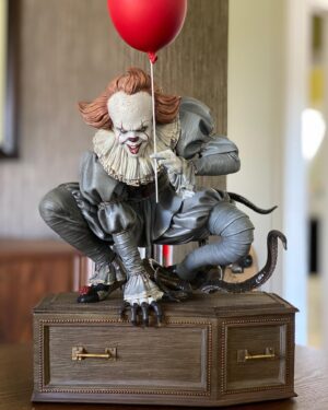 Andy Muschietti Instagram - Check out the amazing PENNYWISE maquette that @tweeterhead created based on my drawing #itversary