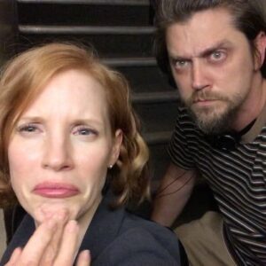 Andy Muschietti Instagram - @jessicachastain loves to do close-ups at 4am #itversary