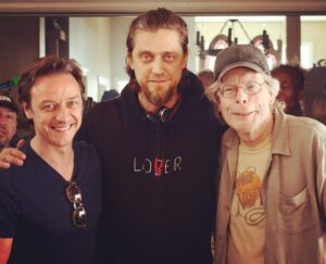 Andy Muschietti Instagram - And a happiest 🎂 birthday to my dear amigo  @jamesmcavoyrealdeal . Here with maestro @stephenking the day we shot THAT scene at the second hand rose. “ JIMMY!!!! That was perfect, Let’s do it again!!! “  Days of social proximity ❤️ #goat #itmovie