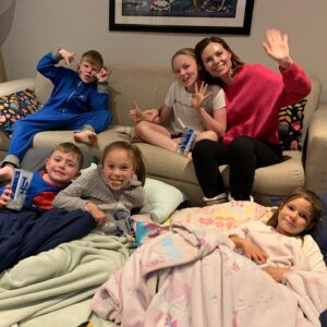 Anel Alexander Instagram - Movie night with my favourite little people! 🎥 🍿