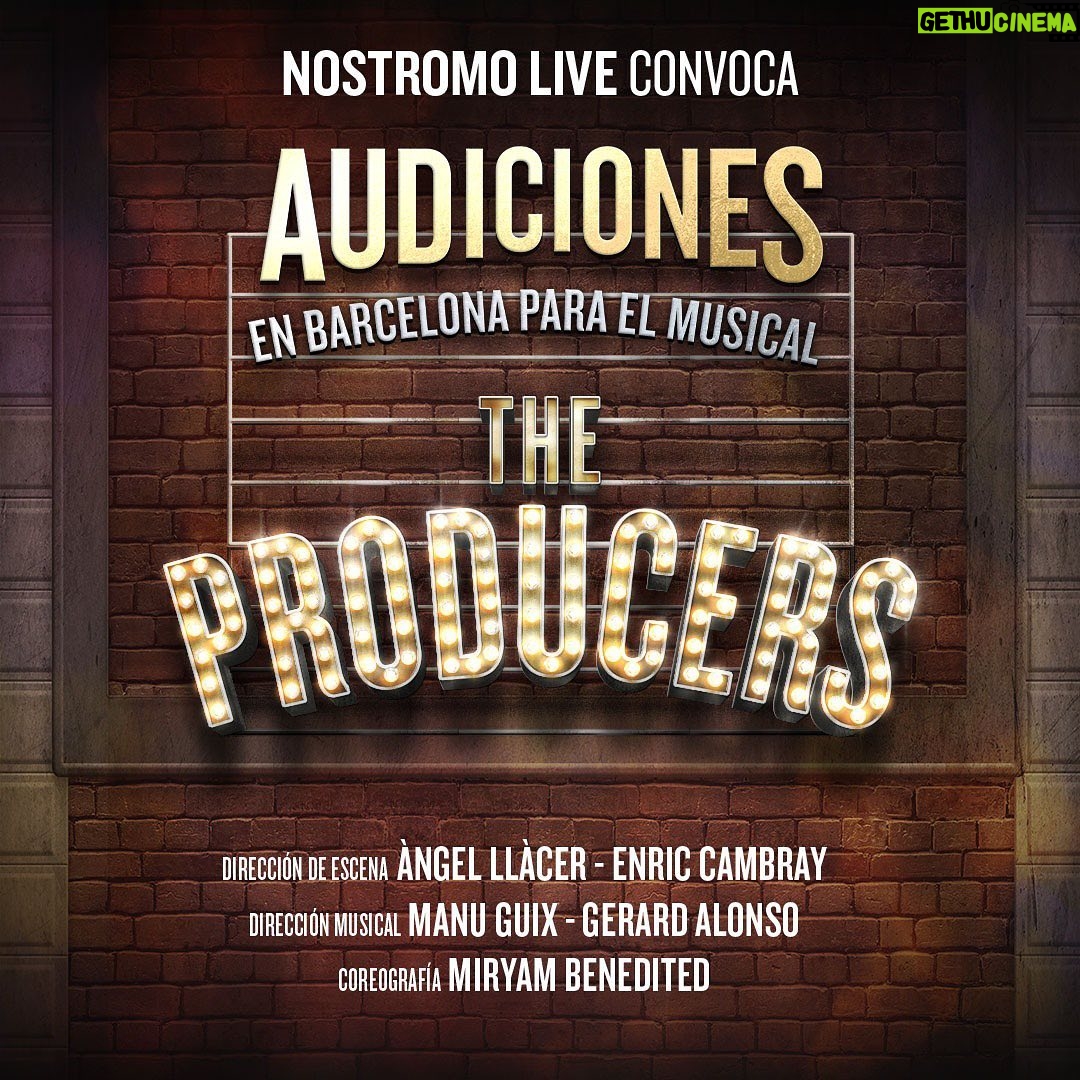 Àngel Llàcer - 5K Likes - ¡Ha llegado el momento de poder anunciarlo!
💡THE PRODUCERS💡 será el nuevo musical que podréis ver en el Teatro Tívoli a partir de septiembre. Con muchas ganas de empezar esta nueva aventura, con la mejor compañía!
Las entradas ya están a la venta y las AUDICIONES ABIERTAS👏🏽⏳
📸Miquel González