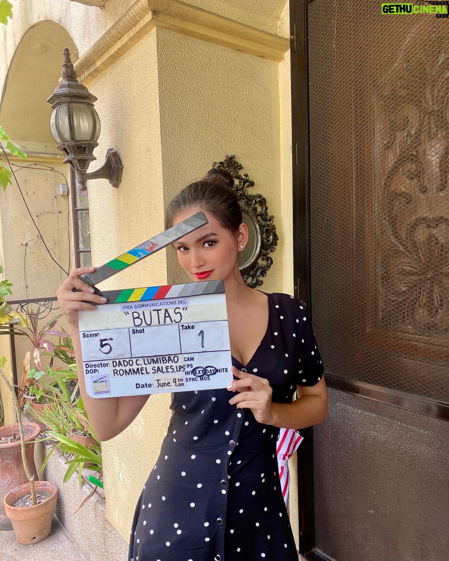 Angela Morena - 3 Likes - Filming! #Butas directed by: @dadolumibao
Make up: @regzgel
Stylist: @styledbyashley_est2010
