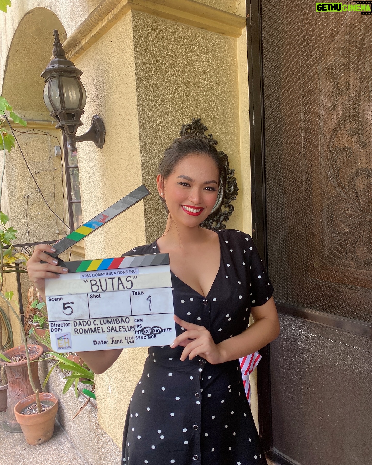 Angela Morena - 3 Likes - Filming! #Butas directed by: @dadolumibao
Make up: @regzgel
Stylist: @styledbyashley_est2010