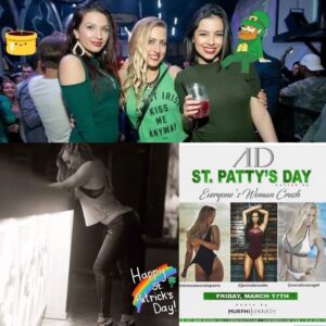Angelique Kenney Instagram - Today is a supposedly a #lucky day so don’t forget to wear #green 💚 🍀 

#tBt to the year I celebrating (a bit later) my #birthday 🎂as a special event 🍾 at the #club @adsandiego all in green for #stpatricksday 🍀 ...(yes it’s not #church despite the decor 🙄😝) Happy to have had a bunch of fun #sexy people that came to have fun, shake their 🍑 and get per @willsmith Gettin jiggy wit it 
Na na na na na na na nana 
Na na na na nana 
Gettin jiggy wit it…
.
.

Thanks to my long time pal DJ @murphikennedy for a fun time ✌🏽organizing it and have also awesome 😎 👏🏼 photographers there 📸
.
. 
Like I said... kiss me I’m not #Irish, just my last name is 🤔🤣🍀💔😎 #heartbreaker #notirish just the name … #euro babe that I am 😜

#pisces #marchbaby #luckyme
