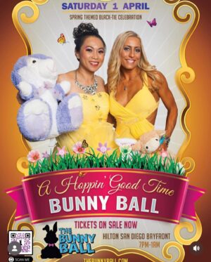 Angelique Kenney Instagram - It’s no #aprilfools TODAY so the day!
🐰 🪺 🐇 💐 
One of the biggest charity events is happening. If you haven't get your tickets yet, here is the last chance - use "Angel20" to get 20% off.
Or pay the full price at the door.
For more details: www.TheBunnyBall.com

@the_bunny_ball is a high energy, spring-themed, black-tie celebration hosted at @hiltonbayfront by local nonprofit, @cruise.4.kids. The event brings together San Diego's Finest to raise funds for Cruise 4 Kids and promote awareness of our beneficiaries. Each guest is required to bring a new stuffed bunny which we collect for distribution to multiple organizations (@autismtree @bgcsandieguito @miraclebabies @eastersealssocal @promises2kids and other local churches and orphanages) in time for Easter gifting.
As guests enter they will be treated to a paparazzi experience on the red carpet on their way to a night of festivities which includes music from live DJs, dancing, multiple bars, exotic cars, a huge pile of bunnies, silent auction, magicians, photos with bunny mascots, photo booth, candy buffet, cold sparks, and exclusive VIP Lounge. Guests will enjoy the photo opportunity of submerging themselves into the large collection of bunnies called Bunny Pit.
Tickets on Sale Now! 

#bunnyball #cruise4kids #rabbit #bunny #bunnies #easter #easterbunny #spring #toydrive #charity #fundraiser #blacktie #hilton #hiltonsandiego #sandiego #philanthropy