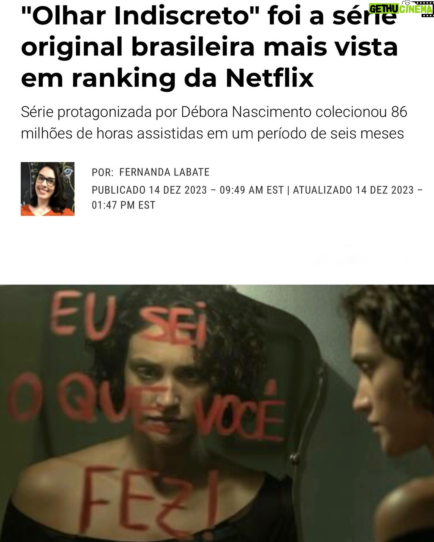 Ângelo Rodrigues - 3 Likes - Escrevo por extenso porque parece mais impactante: oitenta e seis milhões. “Olhar Indiscreto” é a série brasileira mais vista da Netflix, acumulando um total de 86 milhões de horas assistidas globalmente.
O tsunami que o thriller psicológico brasileiro fez na matriarca do streaming é digno de registo. A série levou-nos numa viagem pelo mundo, alcançando o topo das listas de 57 países.
Não é todos os dias que se recebe uma notícia destas, e é por isso que deixo aqui costurado o meu orgulho. Aos que acompanharam a minha jornada transatlântica e tornaram esta aventura possível, o meu singelo obrigado.