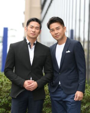 Angus Hsieh Instagram - “天道”加入生力軍！
我的好友、球友、酒友......
還是我版面出現率最高的另一半😆😘
最帥、最man、身材最好的亮哲❤️

說了這麽多的好話，
重點是，
他演我丈人爸爸😜😜😜

@checkitliang

服裝
@eastream_suit

#天道 
#三立台劇 
#三立藝能中心