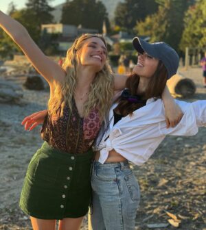 Anja Savcic Instagram - 💗💗eeeekkk what a dream to be starring in a ROM COM! Enjoy this lil’ photo dump featuring the many people I fell in love with (on and off screen)! Here’s to the sunsets, romance and many, many belly laughs 💗 CAN’T WAIT TO SHARE