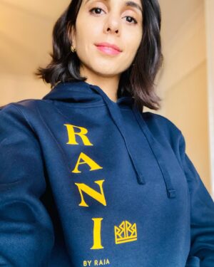 Anjli Mohindra Instagram - Loving the snuggliness of this hoodie by @ranibyraja, and even better than that, i’m glad to be helping them support @southallblacksisters. The incredible @ranibyraja team are backing SBS by donating the proceeds of these hoodies to their charity. 
SBS support migrant women often with No Recourse to Public Funds (NRPF) with issues such as domestic violence and social housing. 

Please see photo 2 for more information on SBS and information on how to get yourself one of these gorgeous hoodies.