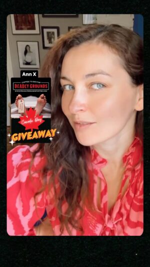 Ann Pirvu Instagram - ‼️🚨 GIVEAWAY Alert‼️ 

I’ve been thinking of doing something special
to celebrate 🇨🇦Canada Day🇨🇦 this year,
dearest friends, and there’s no better fit than
partnering with - and supporting-
the cooolest Canadian Coffee Company☕️😱

For over 11 years, @deadlygroundscanada has been delivering quality spooky themed coffee 👻 
the perfect mix for
horror fans and caffeine lovers!

So this Canada Day💥🔥💥
Get ready to be energ-ized with FIVE
(that’s right, 5!!!) of my most favourite
Deadly Grounds CANADIAN THEMED COFFEE FLAVOURS— featuring:

•Degrassi Junior Die (French Vanilla)
•Canadian Bacon 
•Northern Nightmare Canadian Maple
•The Expressocist (Traditional Medium)
•Never Sleep Again (Extra Caffeinated Medium Roast)

The rules are simple ;)!
1) FOLLOW @deadlygroundscanada @annpirvu
2) TELL US how you take your coffee✍️
 (DM or comment below)
3) TAG a friend 🤘🏻

**must live in Canada (due to shipping)***

DOUBLE your chances to win by sharing this giveaway in your story and tag us🥹☕️👻⚡️

LET THE FUN BEGIN!!! WINNER will be announced on 🇨🇦 CANADA DAY 🇨🇦 July 1💋

#HappyCanadaDay #giveaway #canadianbusiness #homegrown #supportlocal #coffee #coffeelovers #deadlygrounds #energy #PepLife #WorkinMoms #weekendvibes #Reign