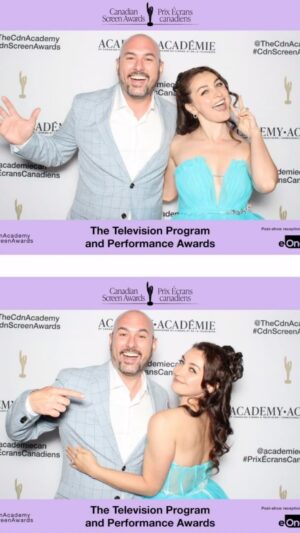 Ann Pirvu Instagram - The love of my life was Nominated for
2 Canadian Screen Awards last night🥹
And I couldn’t be more proud❤️‍🔥🥂✨

I love you @christopher_giroux 💋
You put your heart and soul into every project,
it’s magical to watch you inspire the best
in collaborators and continuously strive
to accomplish incredible things🫶🏻💕💕

Cannot wait to see the beautiful photos with our whole amazing team and dear friends — for now, lil #sneekpeek with special thanks to @thecdnacademy @eonefilms for some unforgettable moments🫶🏻
#AboutLastNight #cdnfilm #Lexi #thankfulheart
