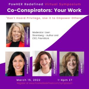 Ann Shoket Instagram - TODAY! It’s an honor to be in conversation with @archanagilravi @janarich @lisenstromberg about the ways that white women can show up for Black women and Women of Color.💜✊ Go to @n2formation to join the convo. #powherredefined