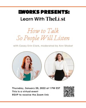 Ann Shoket Instagram - You know that feeling that…you’re just not connecting? You see your boss tune out, or the client’s eyes go dark, your stories fall flat😳😳😳 this is the session for you! I’m thrilled to moderate a@convo with @caseyerinclark @vitalvoicetraining 📢📢📢How To Speak So people Listen! Presented by our friends at @saksworks. Rsvp at link in bio. 👆👆👆