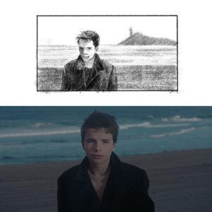 Anna Apter Instagram - De l’intérieur de nos têtes jusqu’à l’écran de ciné, en passant par quelques dessins faits depuis un canapé 🩵 

On a fabriqué ce court film à distance, entre New-York et Ouarzazate, en passant par Paris et évidemment Biarritz. C’était pas volontaire, mais c’était peut-être la meilleure manière de présenter ce nouveau festival international de cinéma, qui met la jeunesse en lumière et accueille les nouvelles manières de faire des films. Merci à toute l’équipe d’avoir rendu ces croquis réels ! 🌊

Le Festival International du Film de Biarritz c’est du 28 juin au 02 juillet 2023 

@festivalnouvellesvagues 
#FestivalNouvellesVagues