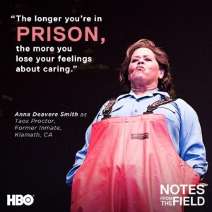 Anna Deavere Smith Instagram - We live in a country built on investments. At the start of the film, @naacp_ldf president Sherrilyn Ifill poses a very important question: are we going to invest in prisons, or are we going to invest in schools?
-
#NotesFromTheField airs tomorrow, Feb. 24 at 8PM on @hbo.