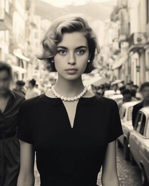 Anna Dvořáková Instagram - Another AI generated pictures. And it fitsss what do you all think?

#aiart #retro #picture