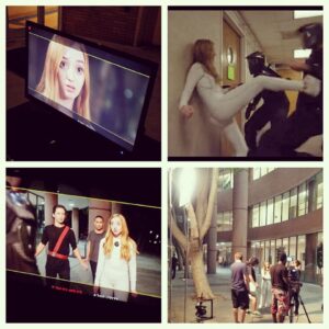 Anna Harr Instagram - More BTS shots of my character Rhea, from my latest #scifi feature #film. #stunt #choreography #stage #combat