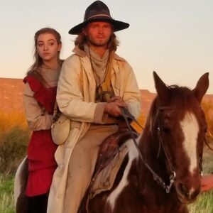 Anna Harr Instagram - A BTS shot on #horseback from the upcoming  #western feature #film "Eminence Hill"