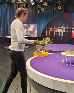 Anna Holmlund Instagram - Igår var jag på @gokvall i Umeå! De som jobbar med det är så trevliga! #svt #gokväll foto: @ylvakarstrom