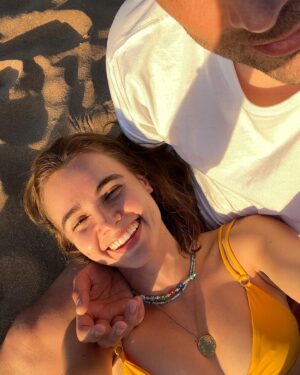 Anna Maiche Instagram - Woke this guy up at 5am with a stomachache asking him to please help distract me. He chose to ask me what happened at the end of the episode we were watching since he fell asleep which was when I broke the news that I had finished the entire season without him. I don’t know which blows me away more, the fact that he woke up 45 minutes before his alarm to help me feel better or that instead of being annoyed with me for finishing the show he asked me to explain the ending 🥲You’re just so great @nicolasbosc