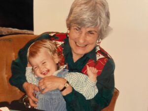 Anna Maiche Instagram - On November 15th my spunky and sassy grandmother, Lala, took her last breath. Throughout her entire life Lala walked her own path and did so unapologetically. She was an artist, a free thinker, a rebel, and an extremely strong woman. 
I know my love for animals comes from her- I wish so badly I could go back to the days of playing on the stacks of hay in her barn while she fed her beloved horses. But for now, I get to see her passion in her art and her strength in my mom’s eyes. I’ll miss watching her on the dance floor, seeing her face light up and say “oooh Annaaaa” when I’d bring her sugary treats, and laughing at her unfiltered comments. 
She was the best Lala around ❤️‍🩹