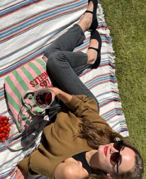 Anna Maiche Instagram - Thank you @rothys for these oh so cute little shoesies and Nico for our adorable little picnic 🥹

“More than 158 million single-use plastic bottles have been turned into our signature thread, which we use to craft all our products. And we've repurposed more than 548,000 pounds of ocean-bound marine plastic (collected from land within 30 miles of coastlines) by using it to knit our bags and accessories.” - Rothy’s. Eco conscious fashion yes pleeeease 👏🏼🌏👏🏼