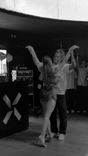 Anna Riebauerová Instagram - celebrated birthday on stage. I mean, thats all I needed. Thank you, partner @fresh_izzy 💫 

*sneak peek from our choreo. Do you wanna see the whole thing?🤫 

dress: @nosme_dance 💫💫

#dance #dancer #latino #afro #style #tanec #czechdance #dancevideo #choreography #latin #stage #performance