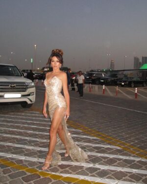 Anna Shurochkina Instagram - Last night at the opening of @theemigala in Dubai ❤️🇦🇪 so excited to be a part of this magnificent event and the award ceremony tonight!💫

Dress by @valentinyudashkin_official 
Diamonds by @parure.at_uae 
Dress by @kristinafidelskaya