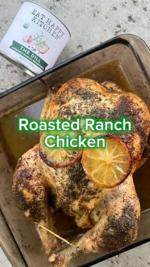 Anna Vocino Instagram - Roasted Ranch Chicken using only  @eathappykitchen Ranch seasoning, lemons, and @villacappelli #EVOO. #nosugar #nofillers #grainfree #glutenfree DELICIOUS SPICES!!!