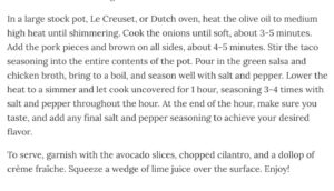 Anna Vocino Instagram - * Your friend cannot miss this. Share it NOW!
Get ready for a flavor-packed adventure with Pork Chili Verde! 🌶️🐷 Check out my Substack post for all the juicy details and don't miss the live demo of me cooking up Lime Green Salsa too. Tune in and let's spice things up together! #PorkChiliVerde #CookingDemoFun #FlavorExplosion #SpiceItUp #KitchenAdventures https://annavocino.substack.com/p/pork-chili-verde-with-lime-green

Link in Bio

#food #instagram #love #celiac #lowcarbrecipes #photography #glutenfree #photooftheday

Organic Spice Mixes and Marinaras at Eat Happy Kitchen
EatHappyKitchen.com 🍅🌿🥩🌮
