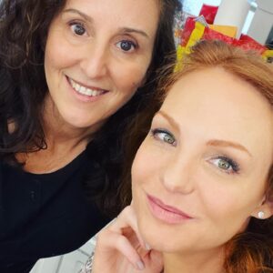 Anne Leighton Instagram - This is where the true magic✨happens behind the scenes 🥰 the fantastic #hairandmakeup team on @magnumpi who keep we actors camera ready, and forever wishing we could bring them home so we looked this way all day, every day 🤩💄💇🏼‍♀️ (also wardrobe, thank you🙏🏻 Ken & Michelle…I know after I was done that blouse had a life of its own 😂) I’m just amazed and impressed by the crew in this production and the women I met with hearts of gold. Thank you Kelly, Cassidy, Melody, Chantal, & Linda. But the true star of the crew goes to Pablo the #papillon PRINCE 🐾🐶.
.
.
@mellevymakeup @mellevy @coletteandkelly @cassidyblaine90046hair @chantalboomla