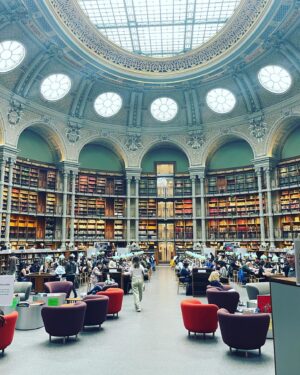 Annika Pampel Instagram - We live in #LA and #NYC and meet up in #paris to look at some #books at the #bibliothequenationale because what else would we be doing:)…