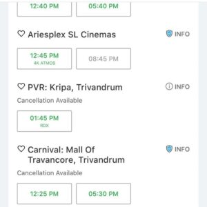 Anoop Menon Instagram - Here are the first houseful shows for 21 grams..Aries trivandrum and Phoenix PVR in banglore...please watch the film in theaters dear ones..love.
