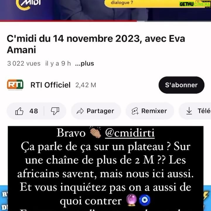 Anouchka Henchoz - 1.6K Likes - A toi qui voit toute la vie en noir ou blanc. Qui veut créer des camps et séparer. A toi aussi qui veut pourrir tous mes posts, je t’en mets un exprès pour que tu puisses déverser ce que tu as à déverser. D’ailleurs à la base je voulais balancer les messages de rageux qui nous traitent de raciste, qui espèrent que ma grand-mère ira en enfer et encore je vous épargne les plus violents. Mais en fait non…. Je ne vais pas donner encore plus de caviar au cochon. Mais pour éviter que les gens viennent encore m’écrire sous mes photos «hey regarde tu as vu l’émission » oui j’ai vu. Enfin si on peut appeler ça une émission car @rtiofficiel et @cmidirti ne peuvent pas être des professionnels c’est impossible. Pas quand on laisse une femme propager autant de mensonges sans avoir vérifié les sources. Pas quand on prend le contenu privé d’une personne pour l’afficher ainsi. Divulguer son nom complet et dérouler le fil de sa vie. Sans son consentement et sans lui avoir demandé son avis. Car ils ont menti sur le plateau JAMAIS je n’ai eu de contact avec vous. Alors sortez-moi les preuves pour le tribunal. Et surtout depuis, je vous écris de partout, même votre chroniqueur @momosanogo me suivait et toujours aucune nouvelle de vous. C’est une honte. Mais les msgs passés en stories résument déjà l’histoire. Je rajouterai uniquement ceci: Non je n’ai pas honte de pleurer. Non je n’ai pas honte d’être épuisée de tout ça. Ni d’être en colère après tant d’injustice et de calomnie. C’est pas aux victimes d’avoir honte. Et je ne me laisserai plus faire. J’ai été soumise pendant 29ans et cette année j’avais décidé d’enfin sortir des secrets. Et vous m’avez enlevé à nouveau ma vérité, ma vie. Alors vous pouvez bien venir me donner vos leçons de morale et me dire ce qui est juste ou non après ça… j’en ai plus rien à faire. J’ai enfin vu le vrai visage des gens et que je pourrai tout faire on me voudra du mal alors autant être qui je suis vraiment et kiffer ma vie. Et surtout JAMAIS JE NE VAIS CÉDER A LA PRESSION ni sombrer dans la haine plutôt que l’Amour. C’est certainement un test de la Vie. Je vais me relever, comme d’hab et plus me détourner de ce passé qui est juste un sac de noeud