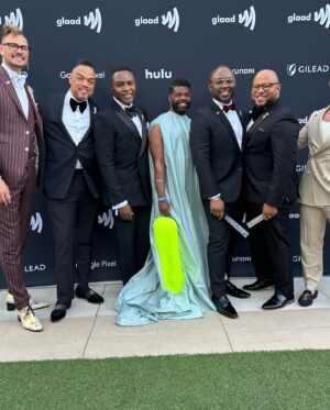 Anthony Elle Instagram - I had the time of my life at the 35th Annual @Glaad Awards. So much that I completely forgot to go on the official red carpet. It was an evening of social justice, style, love, and incredible entertainment and speeches. @oprah & @niecynash1 gave incredible inspiring words of empowerment and resilience. We truly must fight on.

Cheers to the times I had with @blackgayweddings @dewayneq @gus_gus_rus @mrglamrocksoul @derrick4mkup @alokvmenon @kendallkyndall @dewayneperkins @delta @rashadburgess @itsaflamer

Designer: @anthonyelle
Handbag:@anthonyelle
Boots:@fashionnova
Makeup: @theartistred 
Videographer:@hattiesboi