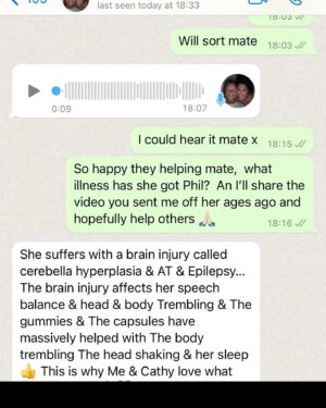 Anthony Fowler Instagram - ❤️ Big thank you to my friend and his daughter for giving me permission to share this video which made me very emotional 🥹 Lisa has been using @supremecbd over 4 years now and I’ve never once charged her but her dad being the man he is goes straight to my website supremecbd.uk and buy it himself so I surprised her with free gummies and got this video to say thank you 🙏🏻